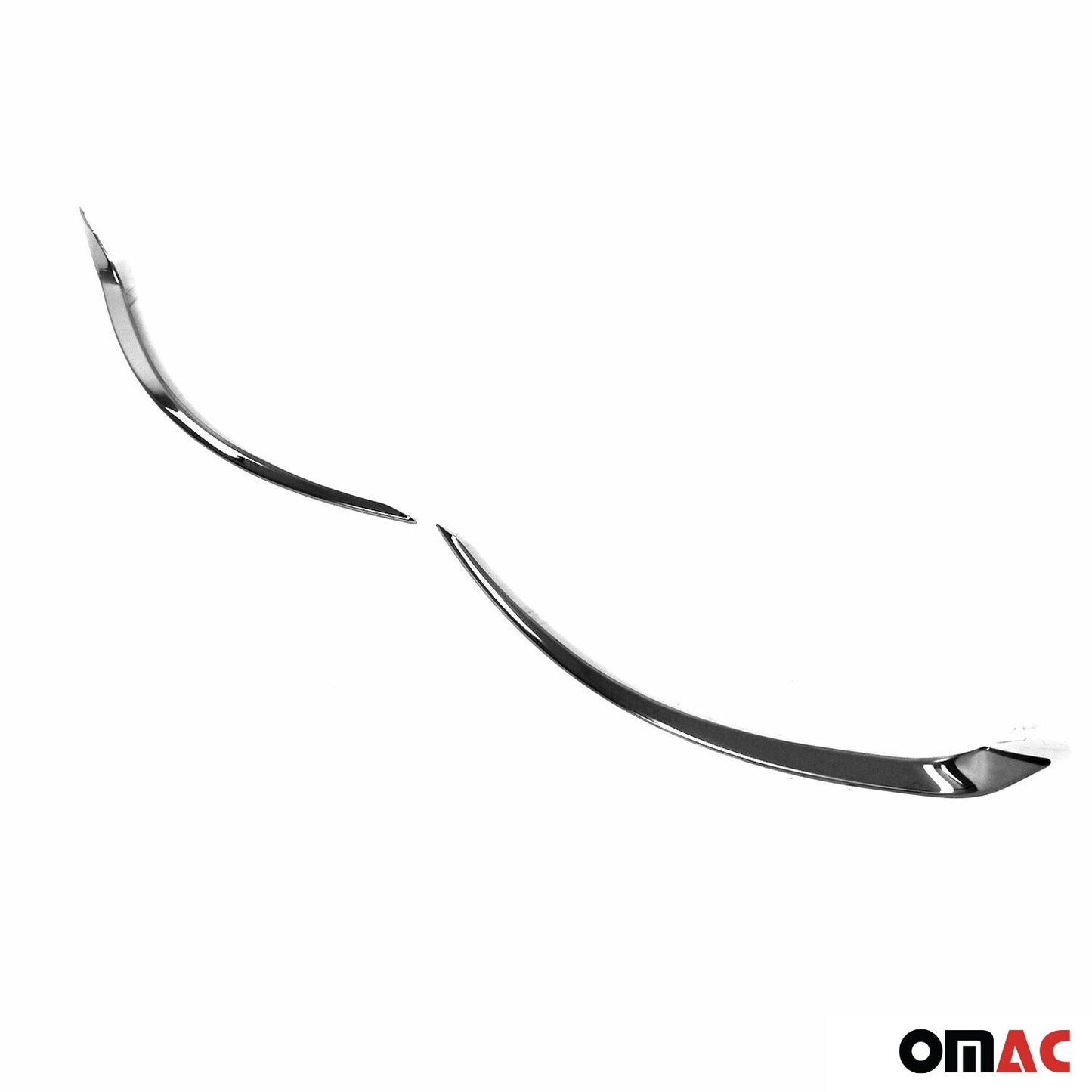 Reflektor Blenden Reflektorleiste für Fiat Tipo 2015-2025 Edelstahl Dunkel 2tlg