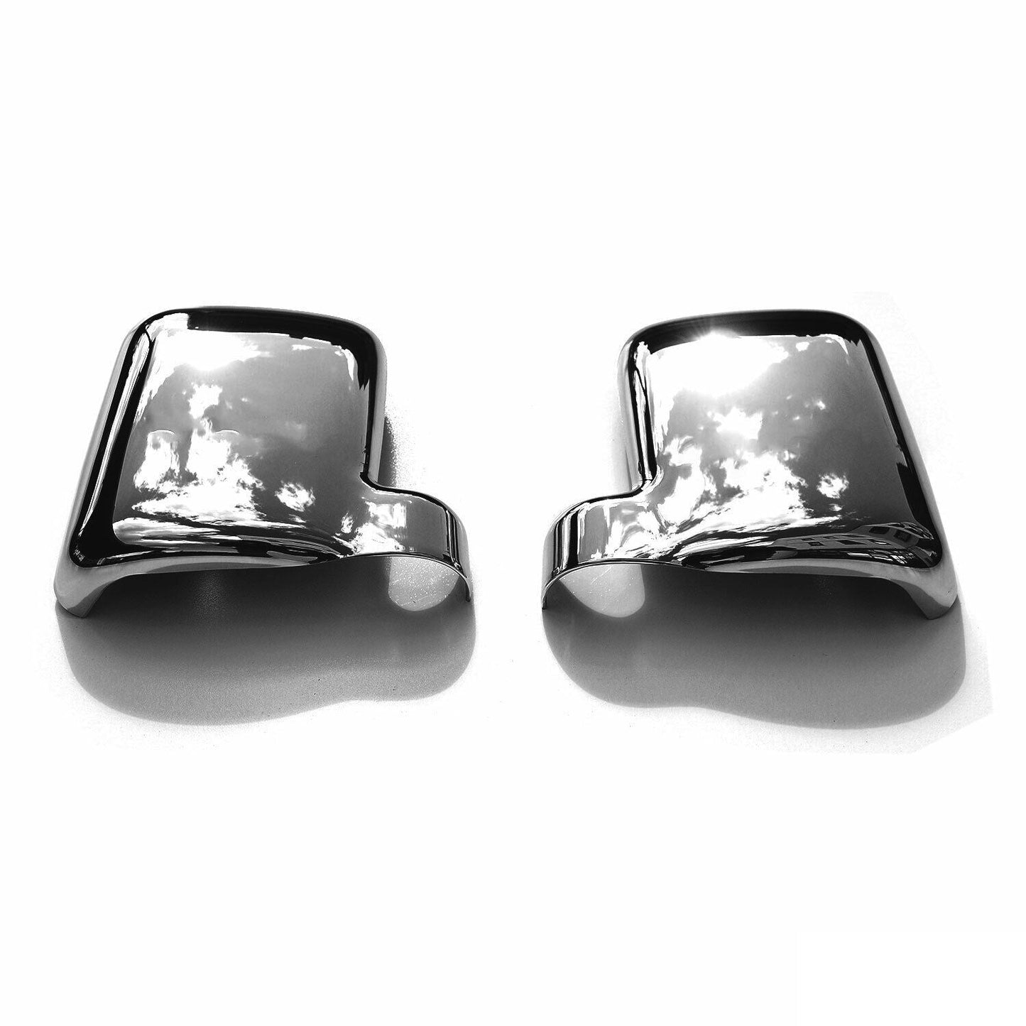 Spiegelkappen Spiegelabdeckung für Ford Connect 20002-2009 Chrom ABS Dunkel 2tlg