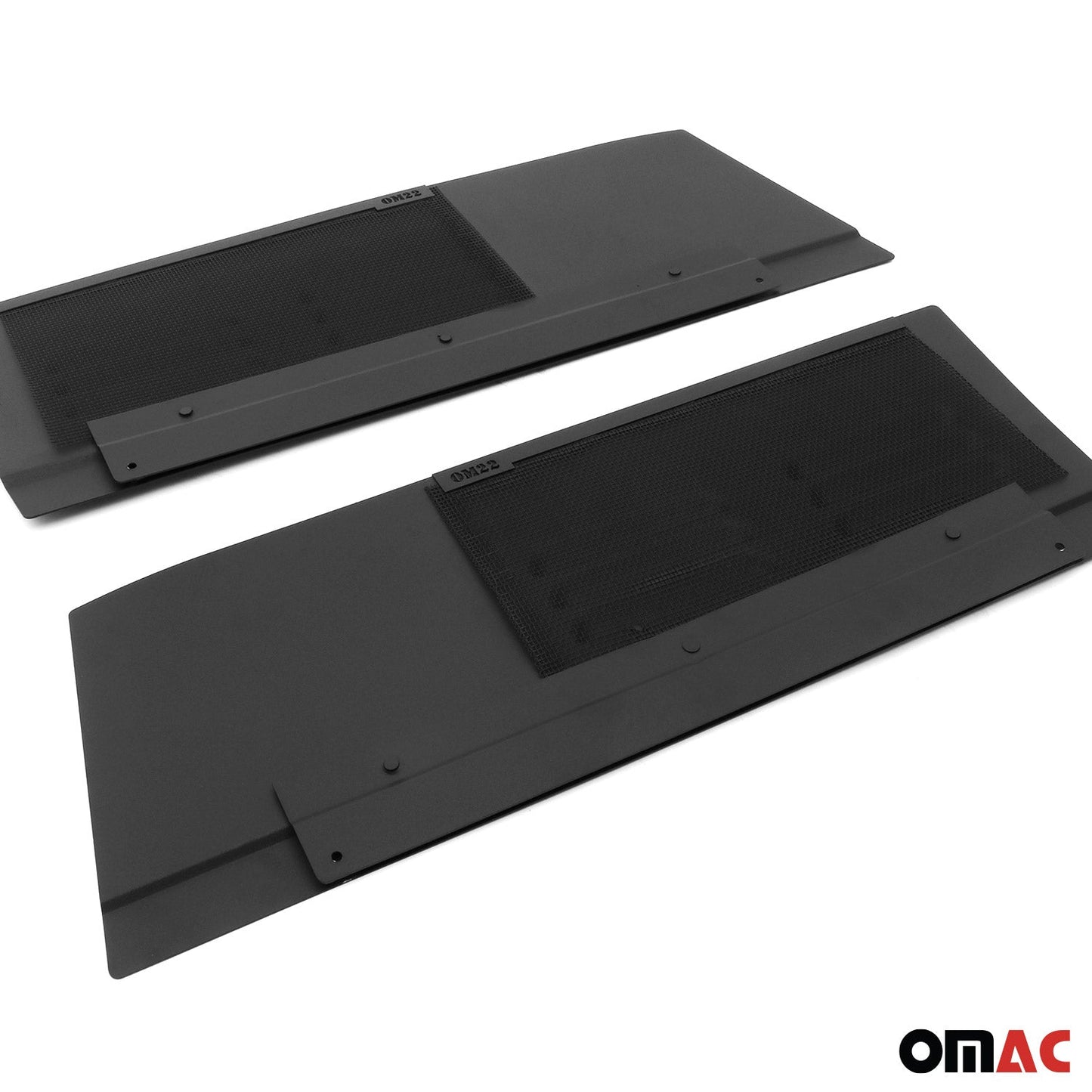 Lüftungsgitter Be & Entlüftung für Iveco Daily 2014-2025 Aluminium Schwarz 2tlg