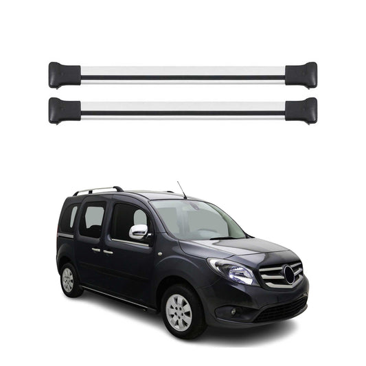 Portbagaj de plafon pentru Mercedes Citan W415 2012-2021 75kg gri aluminiu 2 buc
