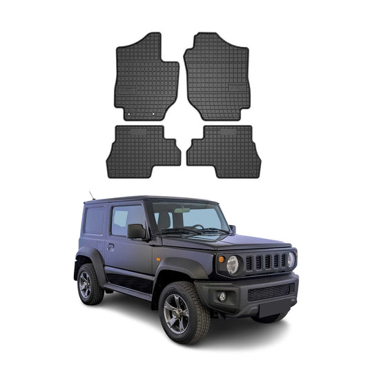 2018-2025 Suzuki Jimny Fußmatten Gummi Schwarz 4 tlg