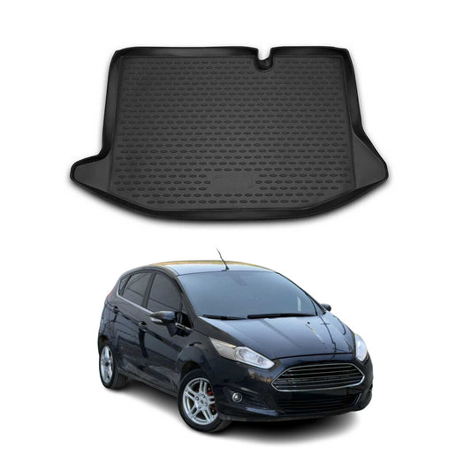Covoraș portbagaj/tapițerie portbagaj pentru Ford Fiesta 2011-2015, cauciuc TPE, negru
