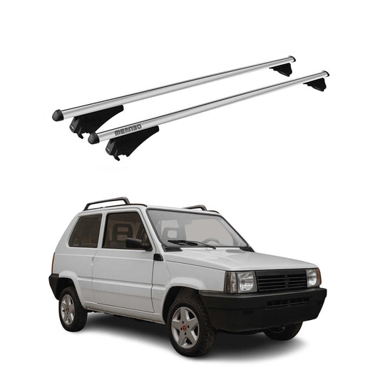 Menabo Dachträger Grundtäger für Fiat Panda 169 Cross 2003-2015 75kg Alu Grau 2x