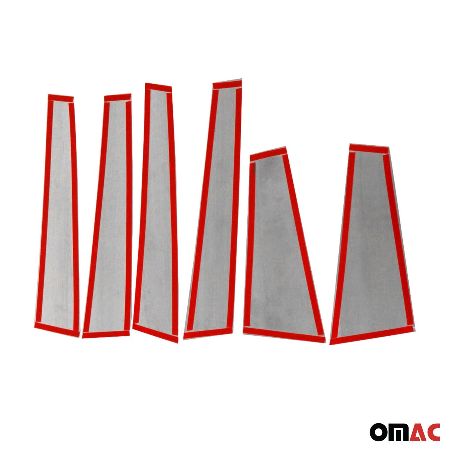 B-Säule Türsäulen Verkleidung für Jeep Compass 2016-2025 Edelstahl Silber 6tlg