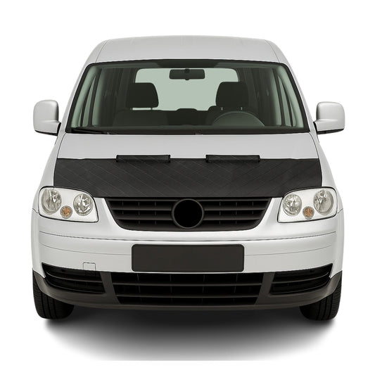 Haubenbra Steinschlagschutz Bonnet Bra für VW Caddy 2004-2010 Schwarz Halb