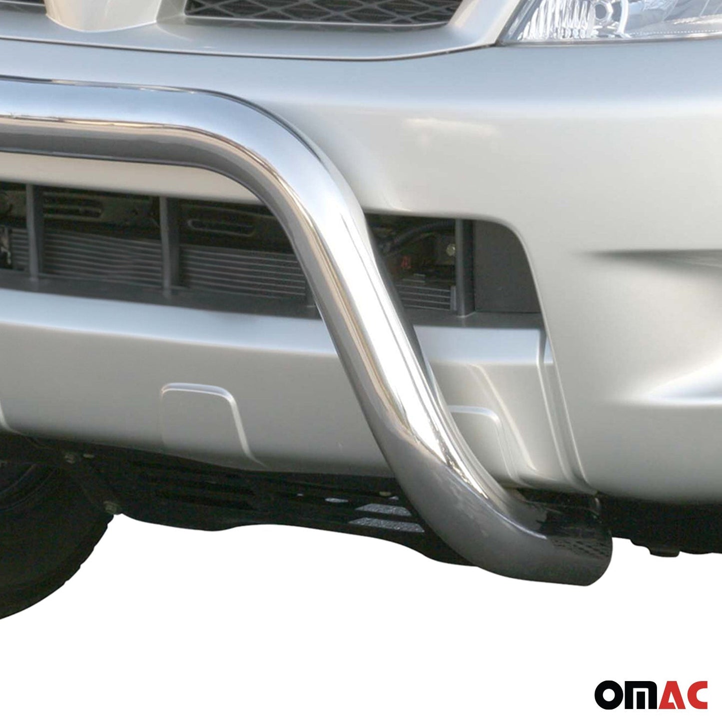 Bară de protecție/buton față pentru Toyota Hilux 2006-2011, ø76mm, oțel, argintiu, protecție