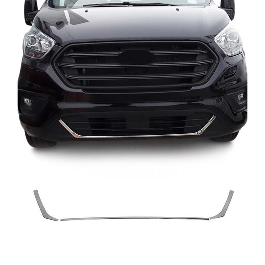 Benzi decorative grilă auto pentru Ford Transit Custom 2018-2024, cromate, 3x