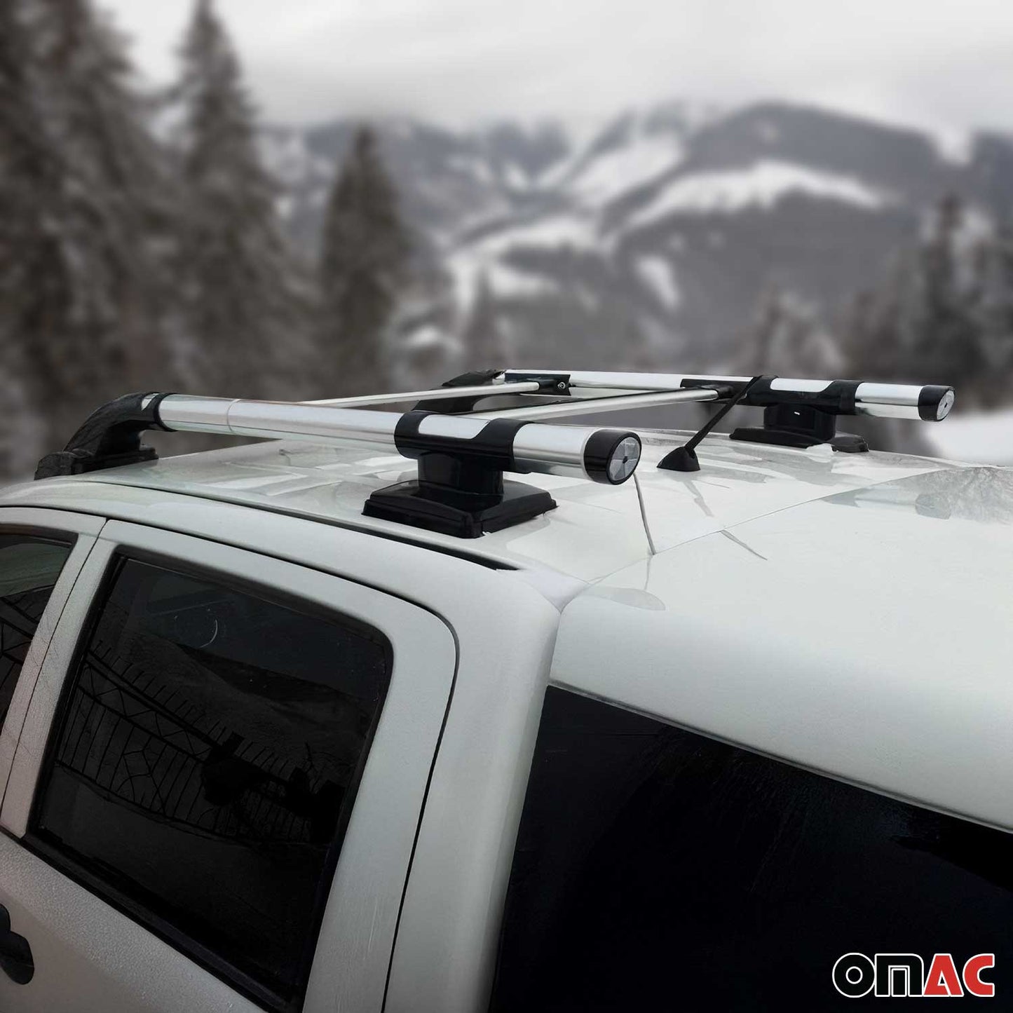 Dachreling Dachträger Gepäckträger Satz für Mazda BT-50 2006-2012 Alu Grau 4x