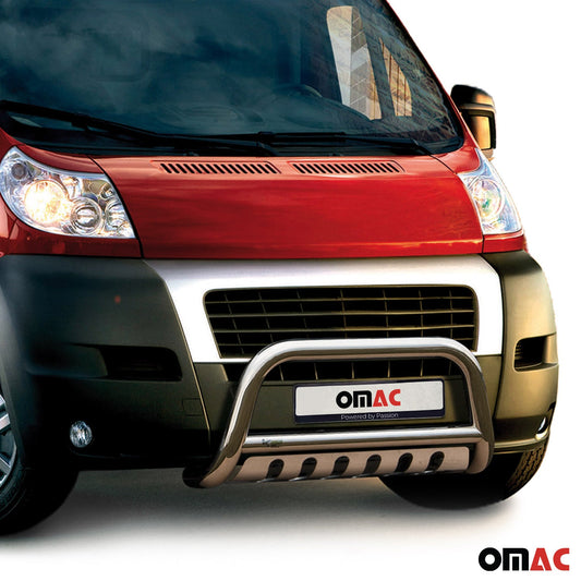 Frontbügel Frontschutzbügel für Fiat Ducato 2006-2016 mit ABE Edelstahl Silber