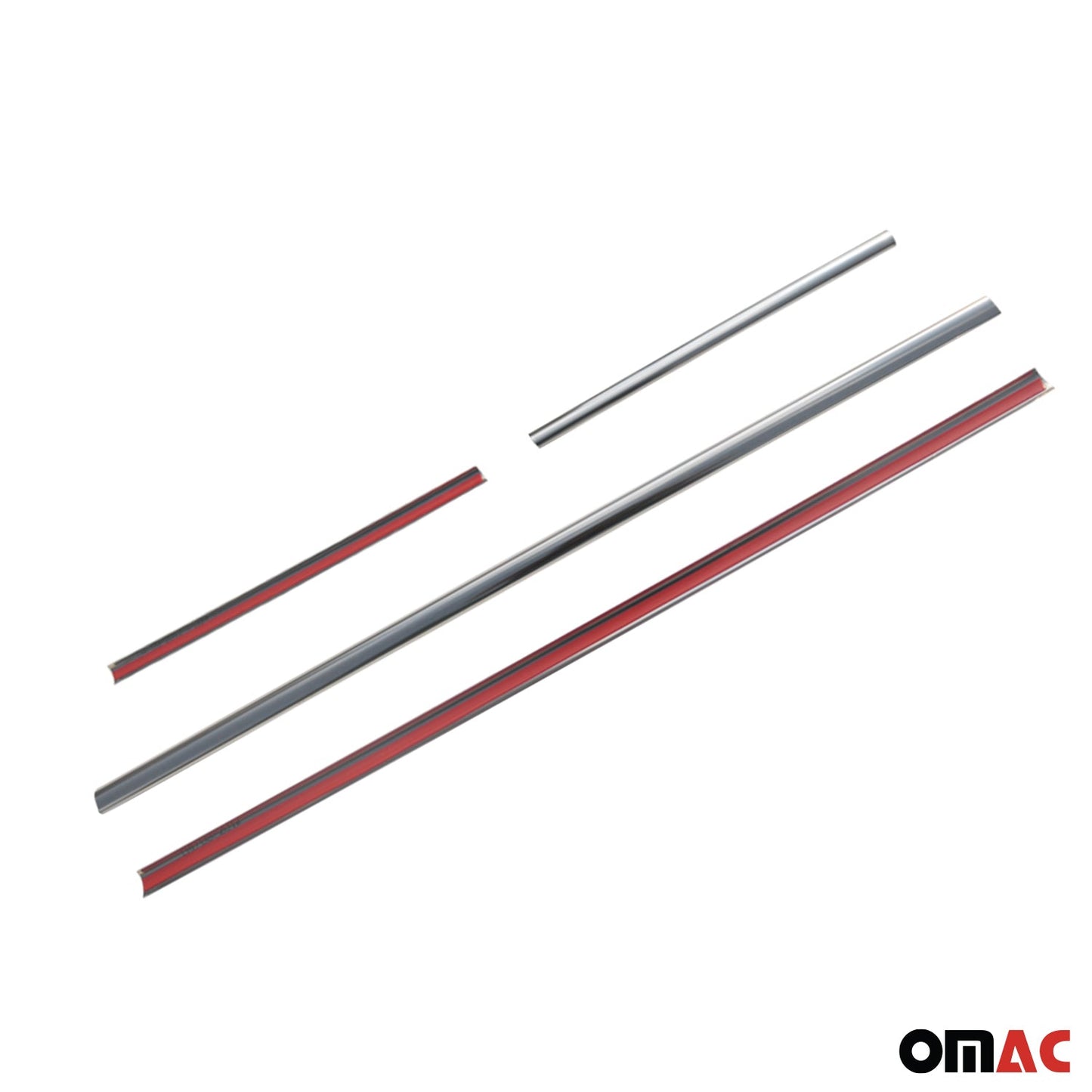 Benzi decorative pentru geamuri Renault Kangoo 2008-2013, oțel inoxidabil cromat, 4 bucăți