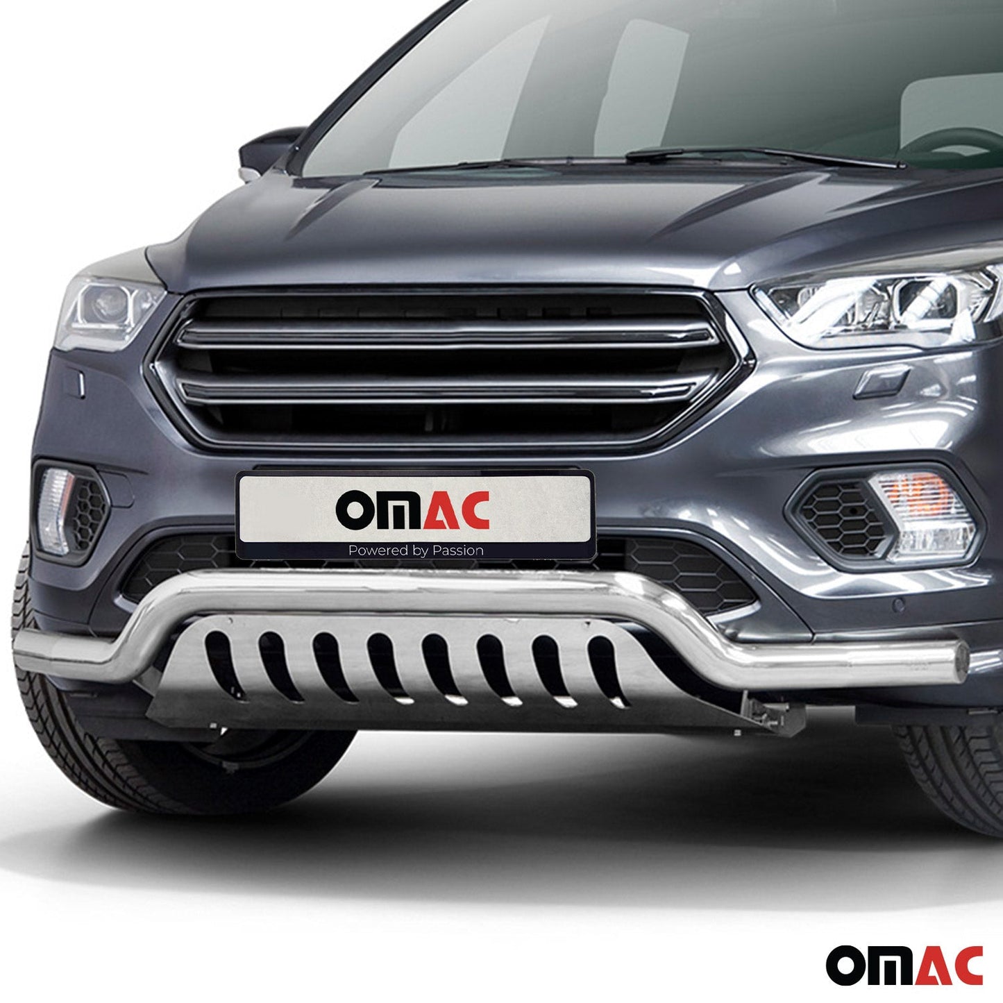 Bară de protecție față din oțel inoxidabil pentru Ford Kuga 2017-2025 ABE Silver Protection