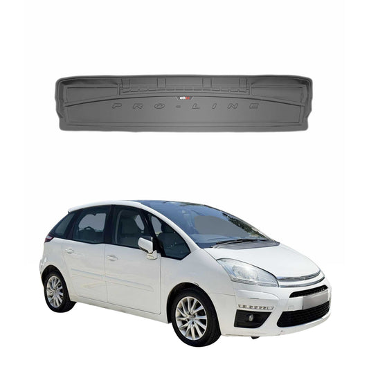OMAC Gummi Kofferraumwanne für Citroen C4 Grand Picasso 2006-2013 TPE Schwarz