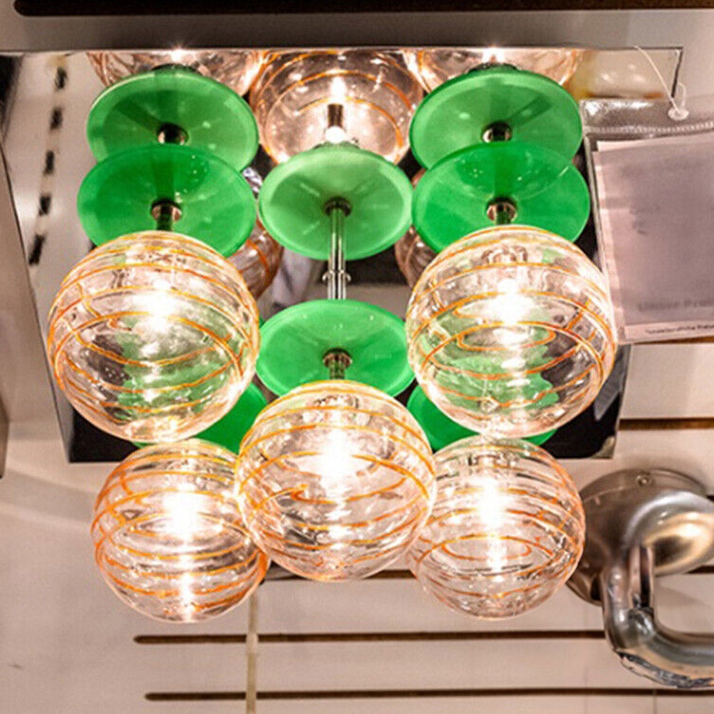 Deckenleuchte Deckenlampe Kugelformige Glas 12V 20W Neu 5tlg FILOU