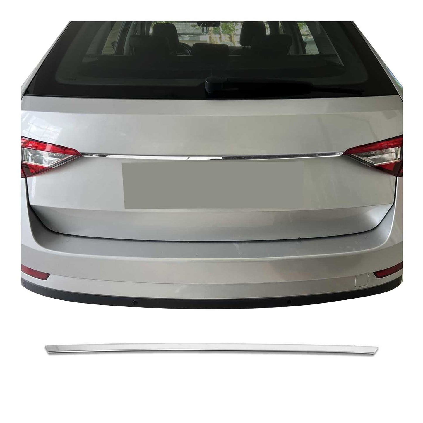 Kofferraumleiste Heckleiste für Skoda Superb Kombi 2015-2025 Edelstahl Chrom