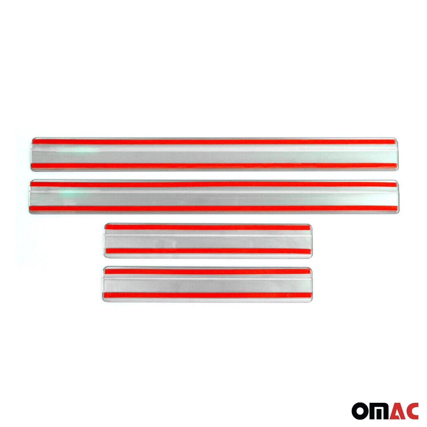 Ornamente prag ușă pentru VW Polo 1994-2001, oțel inoxidabil, argintiu, 4 bucăți