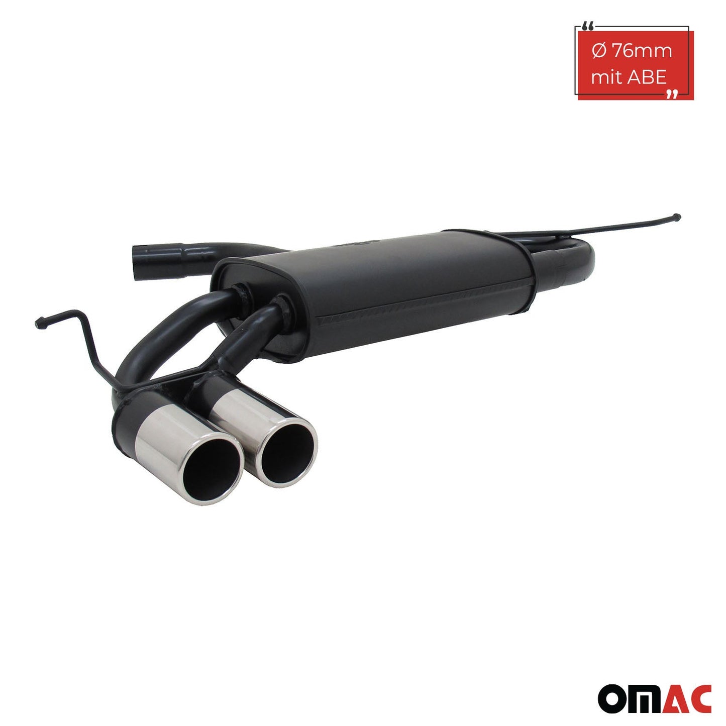 Novus Sportauspuff für VW Golf 5 / VW Golf 6 2x76mm Endschalldämpfer mit ABE