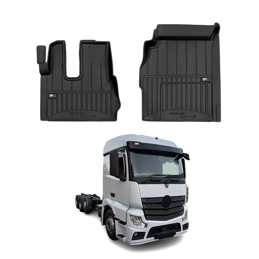 2011-2019 Mercedes Actros MP4 Fußmatten TPE Schwarz 2 tlg