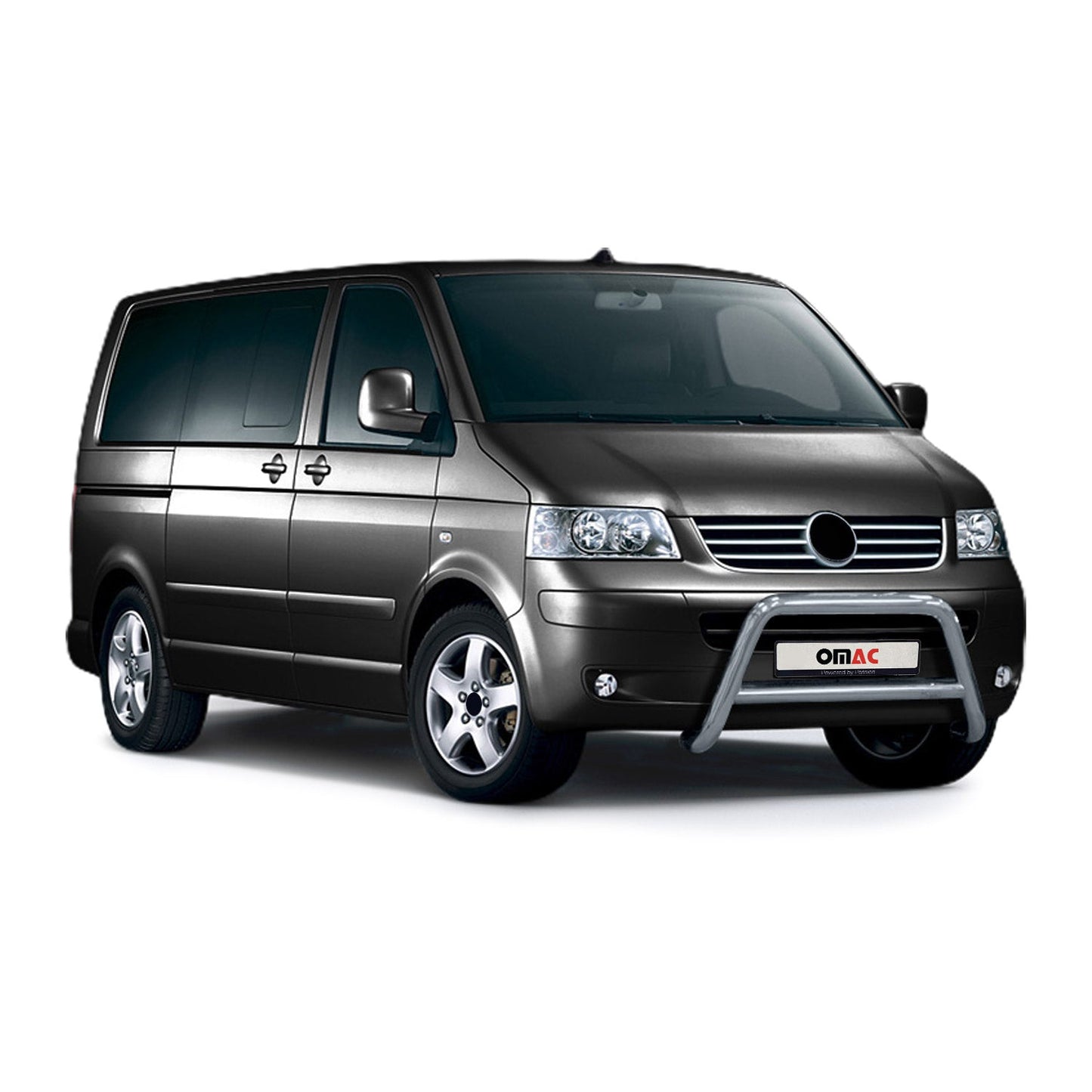 Bară de protecție/buton față pentru VW Transporter T5 2003-2015 cu ABE (omologare germană) Oțel Argintiu