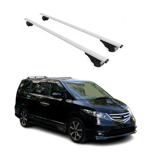 Dachträger Grundtäger für Honda Elysion 2004-2015 75kg Metall Silber 2 tlg