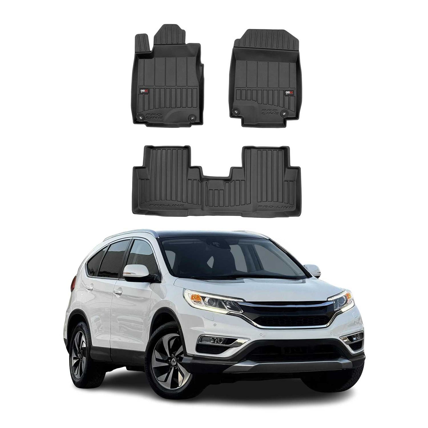 2012-2018 Honda CR-V Fußmatten TPE Schwarz 3 tlg