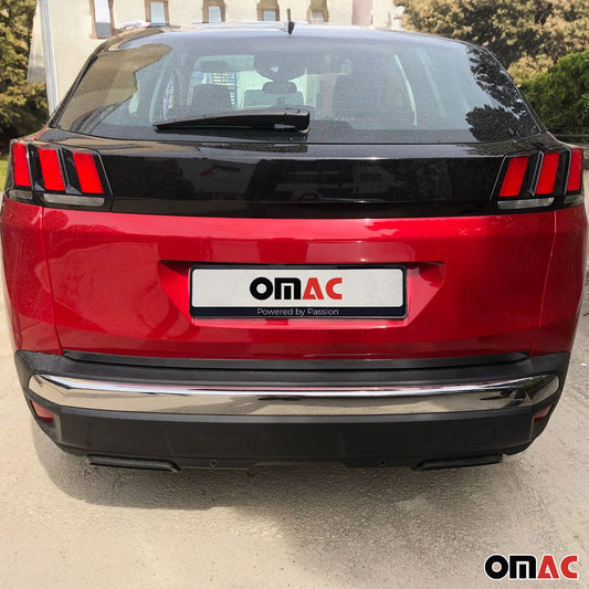 Kofferraumleiste Heckleiste für Peugeot 3008 2016-2025 Untere Edelstahl Dunkel