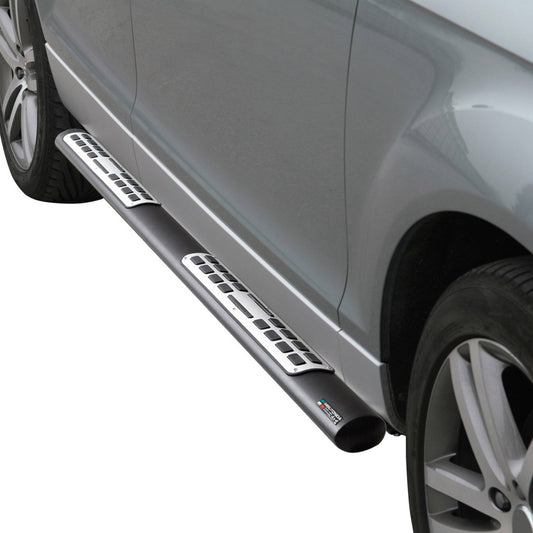 Stahl Seitenschweller Schwellerrohre für Audi Q7 4L 2006-2015 Schwarz