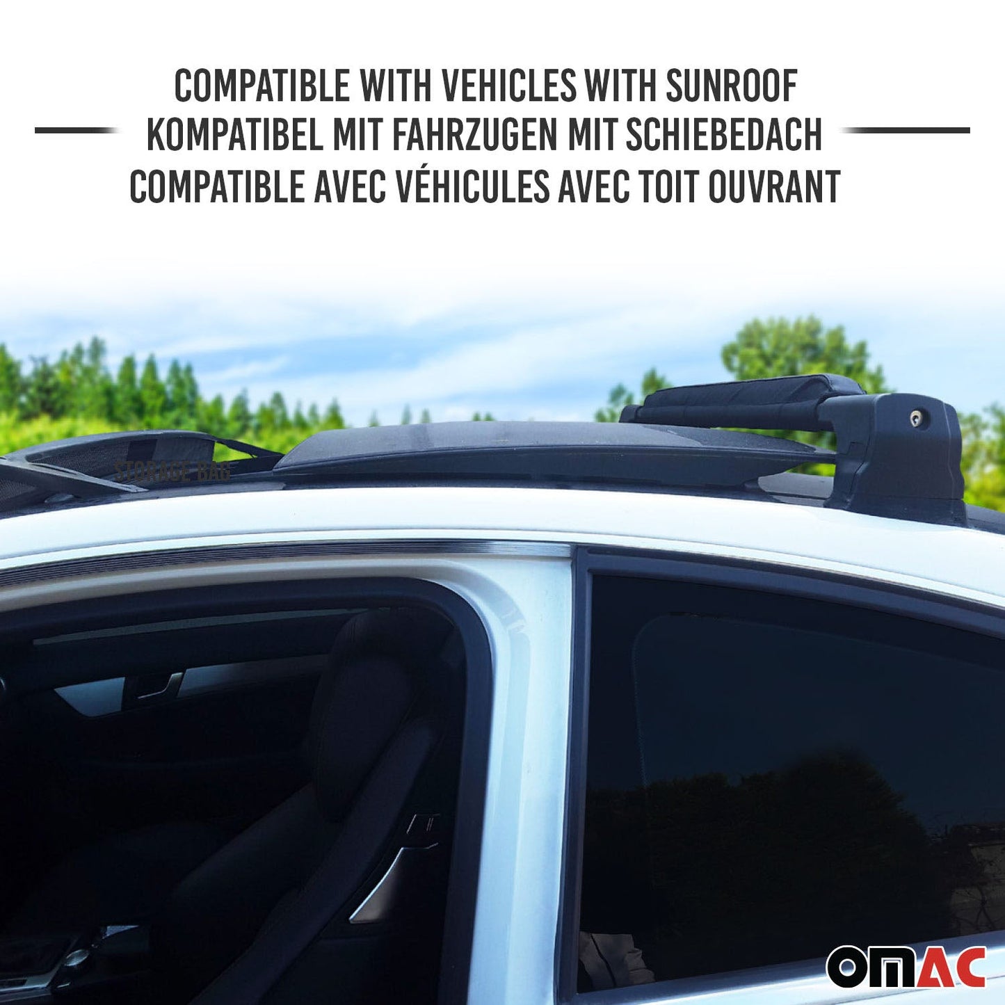 Dachträgerauflagen Surfbretträger Windsurf Pad Dachträger Kanu Kajak 70cm 2x SET