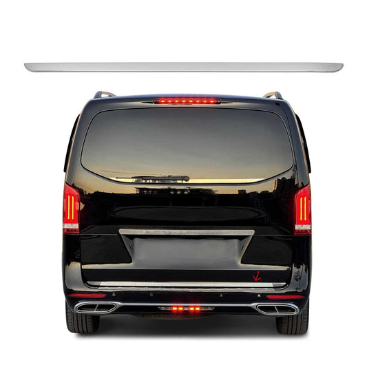 Bandă decorativă portbagaj, bandă decorativă spate pentru Mercedes Vito W447 2014-2025, oțel inoxidabil cromat