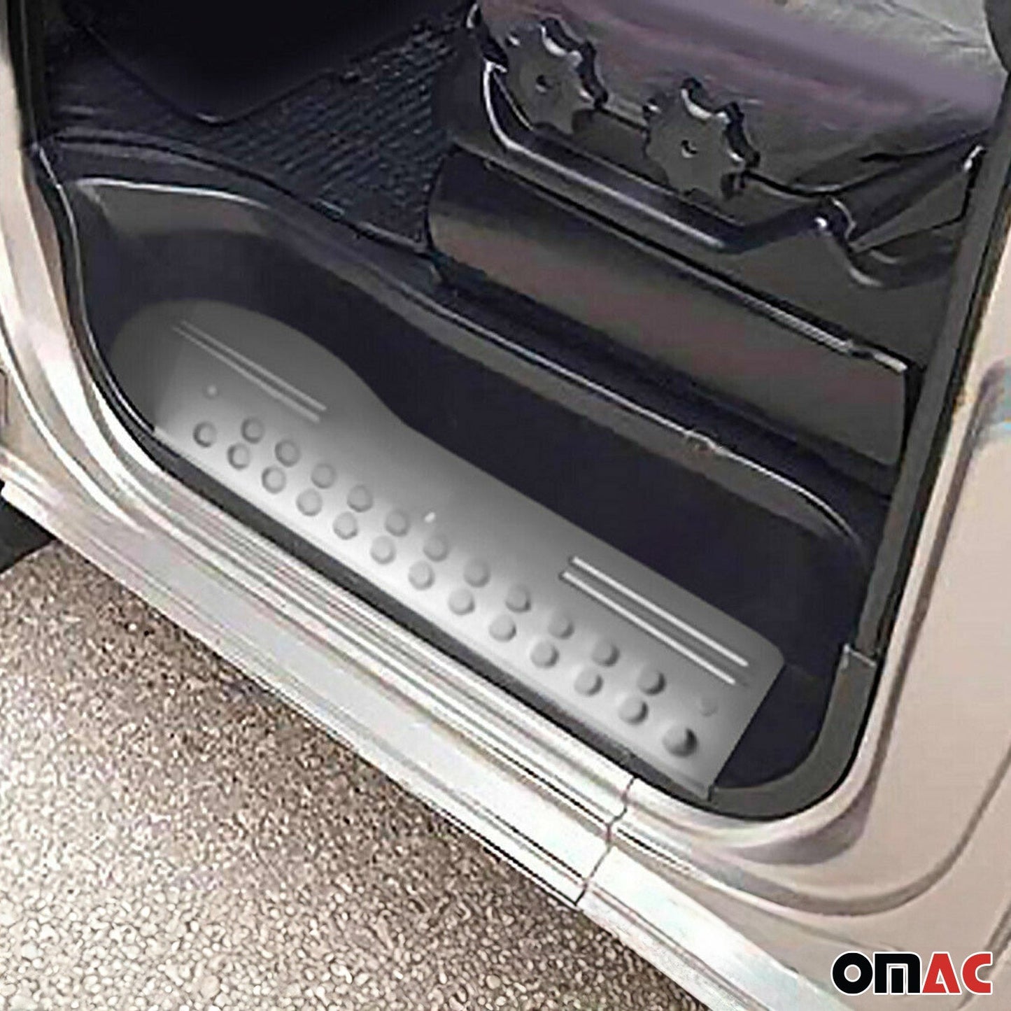 Ornamente prag ușă pentru Hyundai Starex H-1, oțel inoxidabil, argintiu, set 3 piese