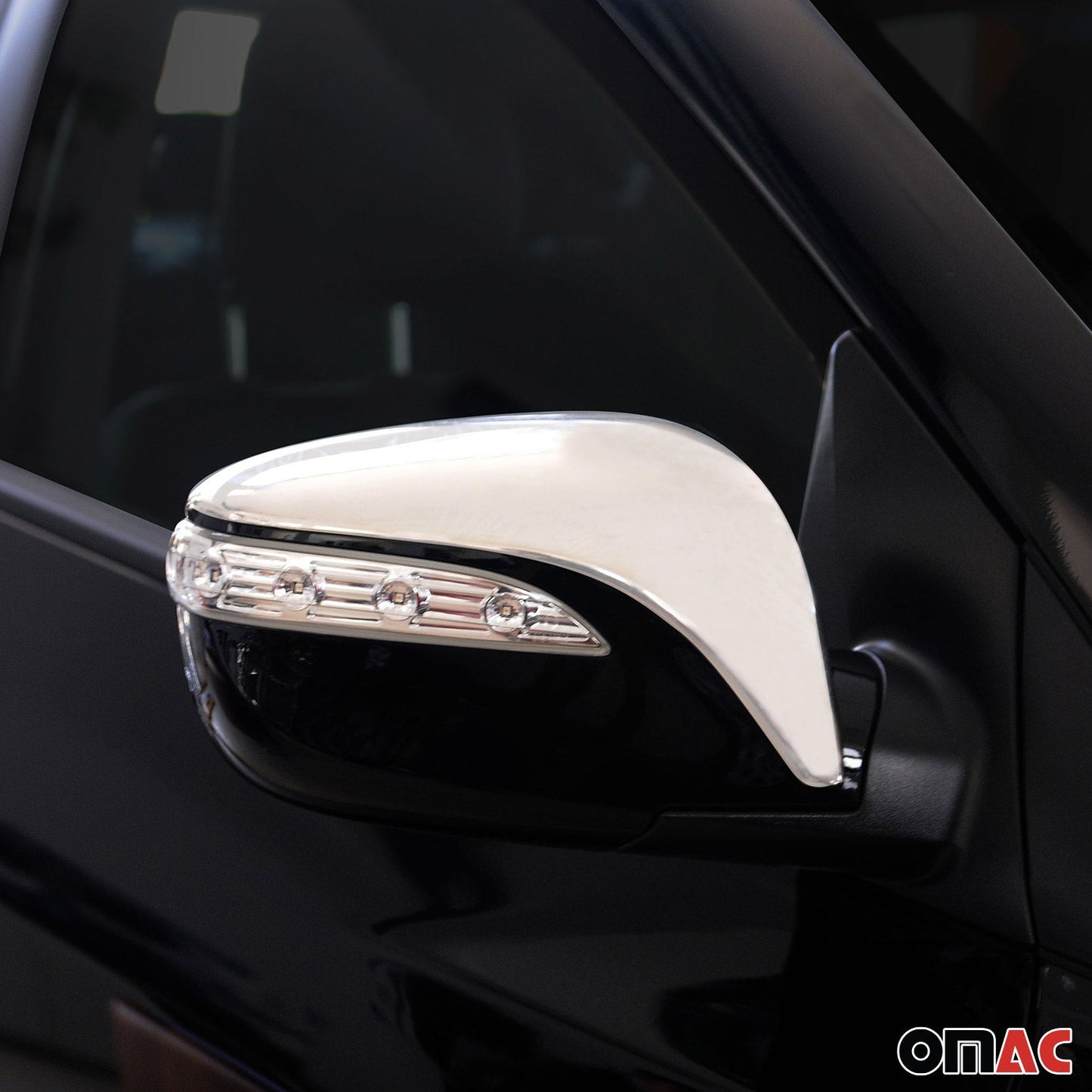 Spiegelkappen Spiegelabdeckung für Hyundai ix35 2010-2015 Edelstahl Silber 2tlg