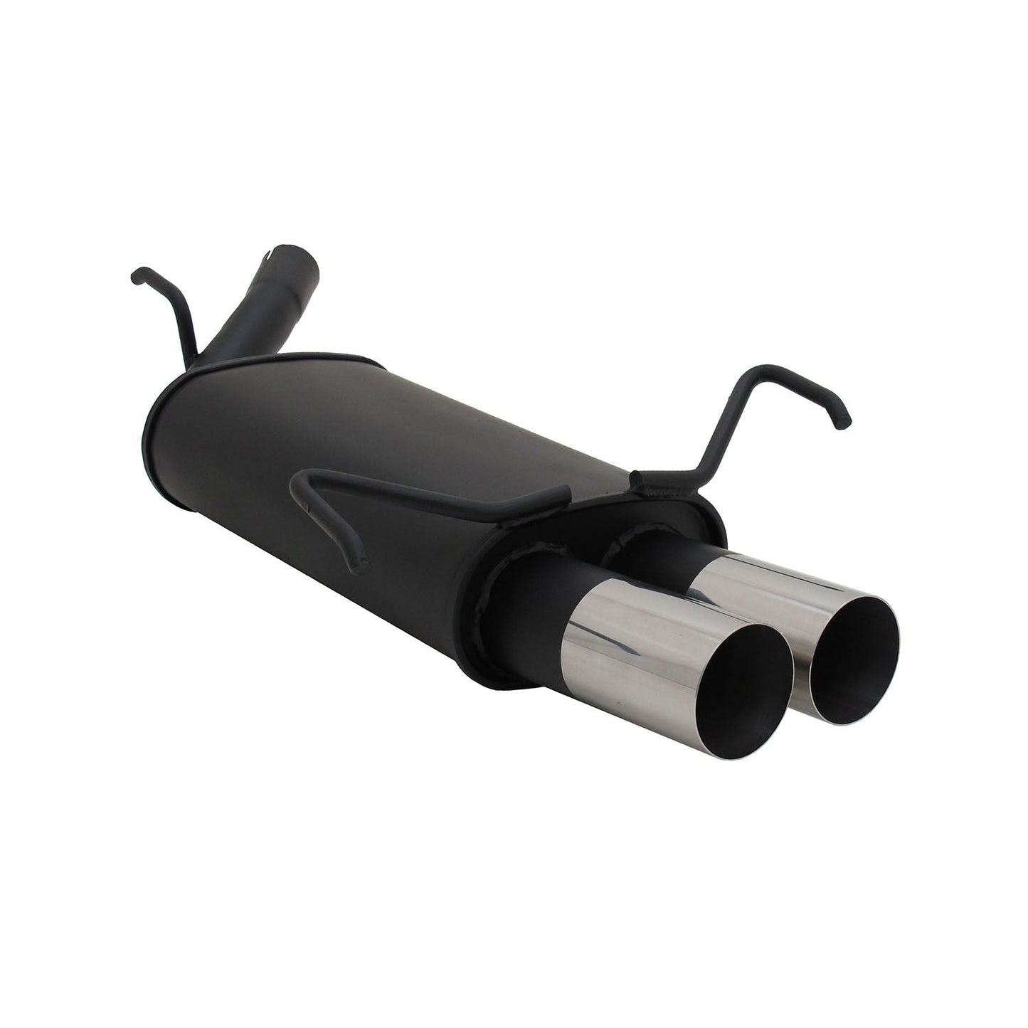 Sportowy układ wydechowy Novus do Opla Corsy C, tłumik tylny RL-Design 2x76mm z homologacją ABE (niemiecka). 