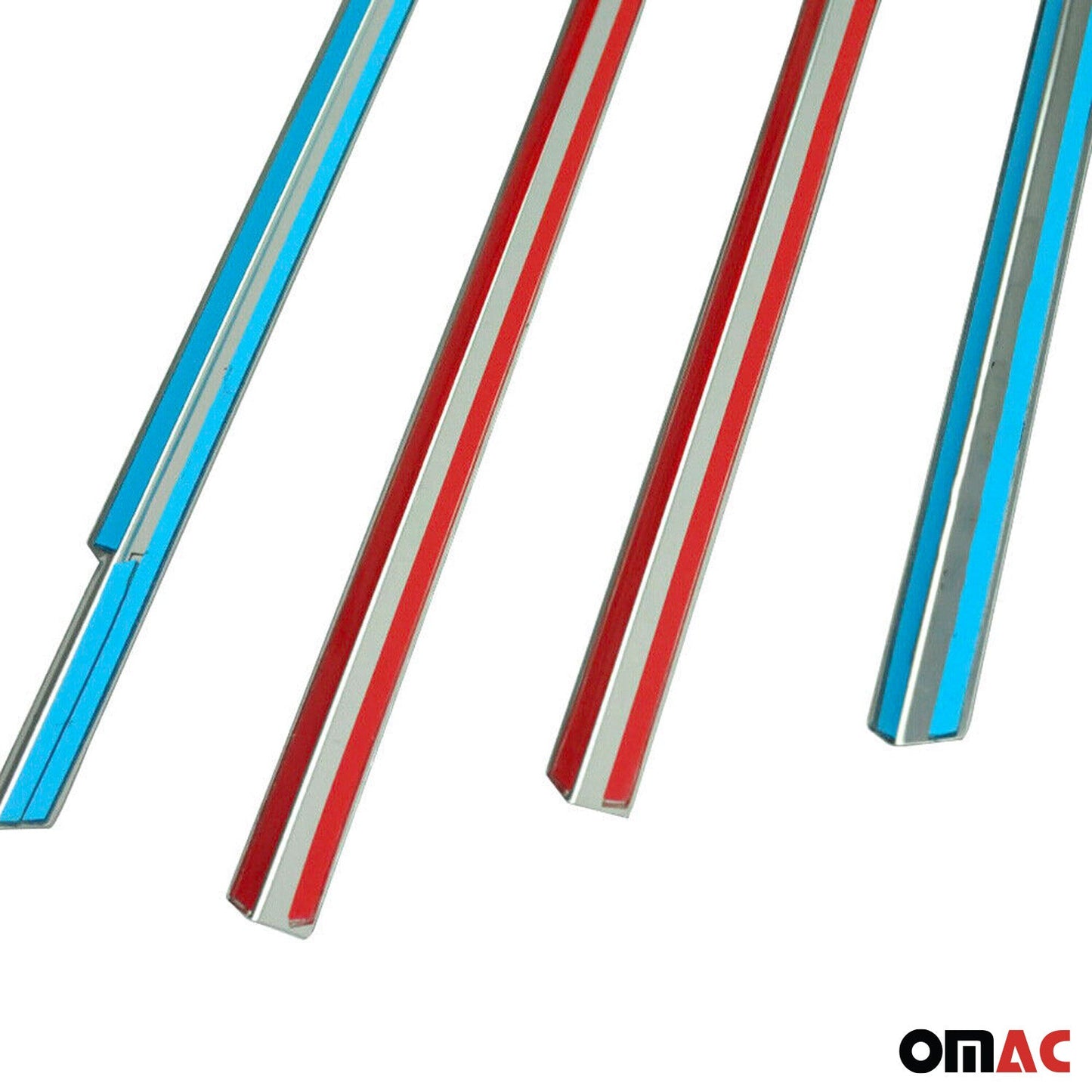 Fensterleisten Zierleisten für Hyundai Accent Era 2005-2011 Stufenheck Chrom 4x