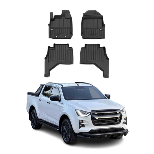 2019-2025 Isuzu D-Max Doppelkabine Fußmatten TPE Schwarz 4 tlg