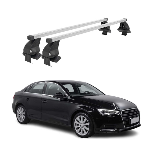 Menabo Dachträger Grundtäger für Audi A3 8V Limo 2013-2020 50kg Stahl Silber 2x