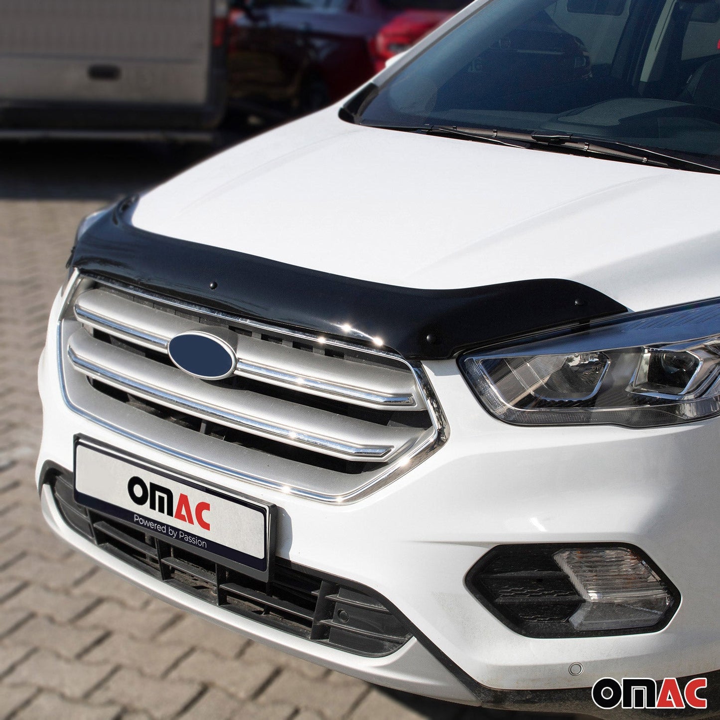 Motorhaube Deflektor Insekten Steinschlagschutz für Ford Kuga 2017-2020 Dunkel