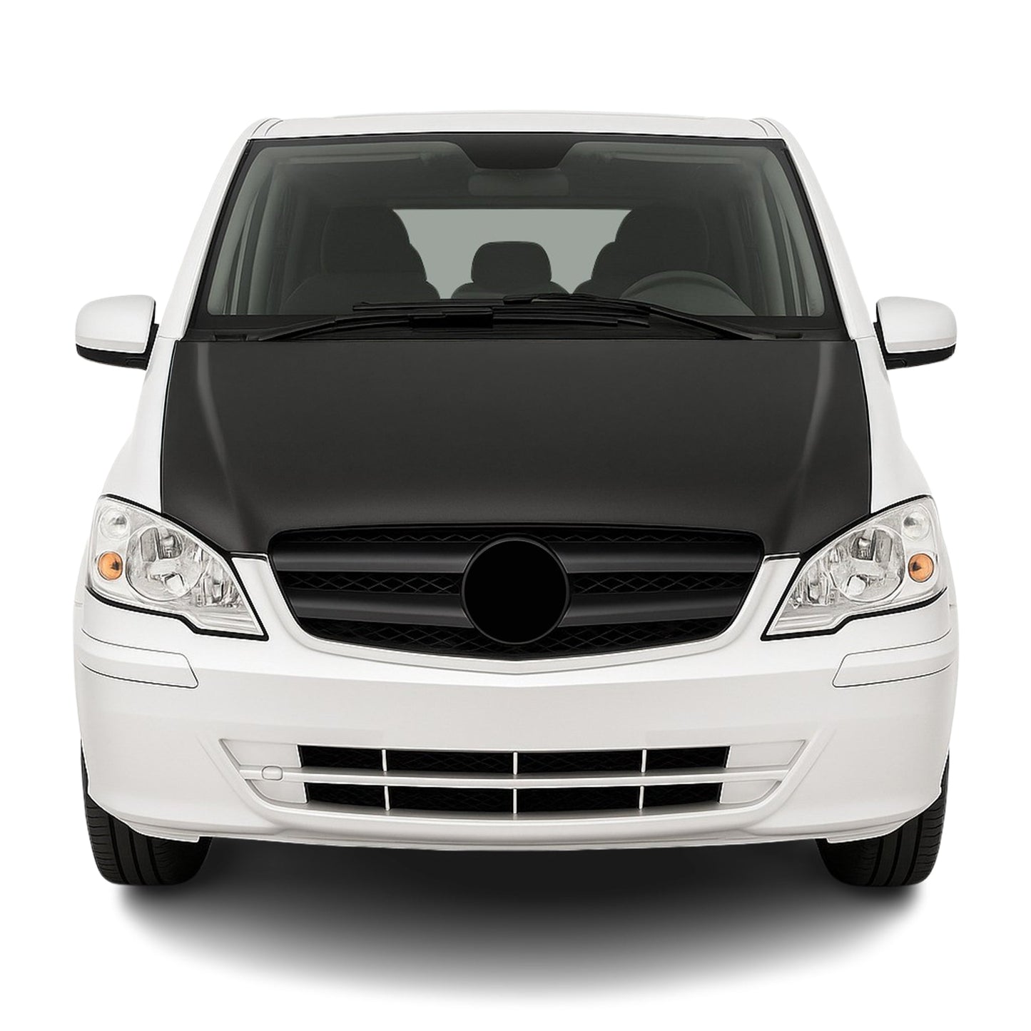 Haubenbra Bonnet Bra Steinschlagschutz für Mercedes Vito W639 2003-2014 Schwarz