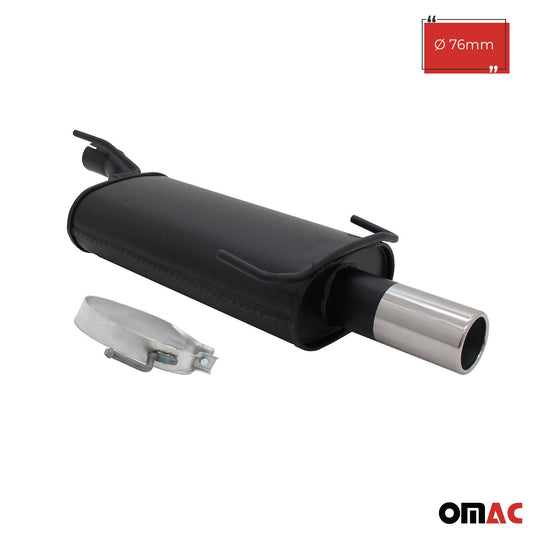 Wydech sportowy Novus do Opel Astra F / Opel Kadett E tłumik tylny 1x76mm