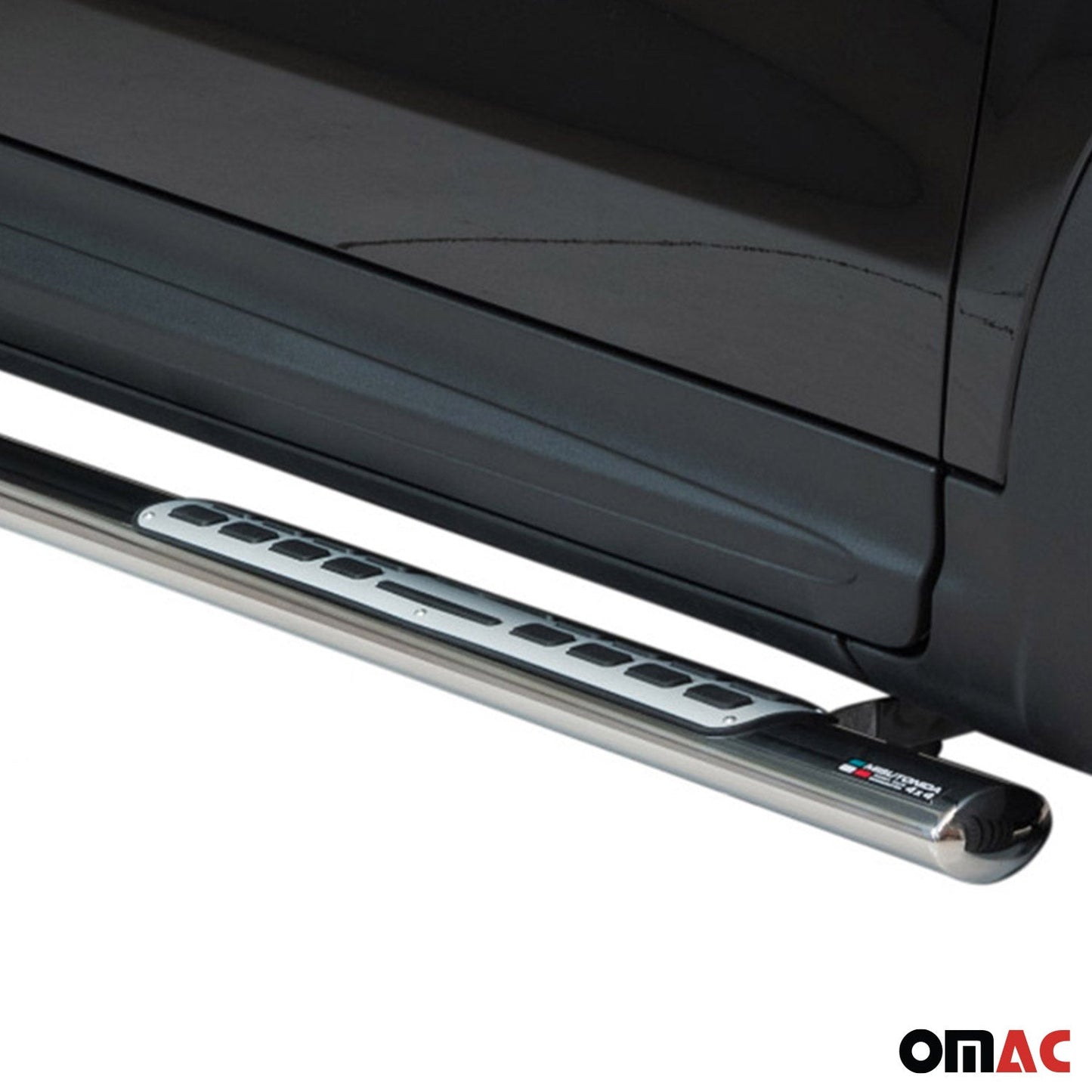 Praguri laterale din oțel inoxidabil Fiat 500X tip 334, 2015-2024, argintii