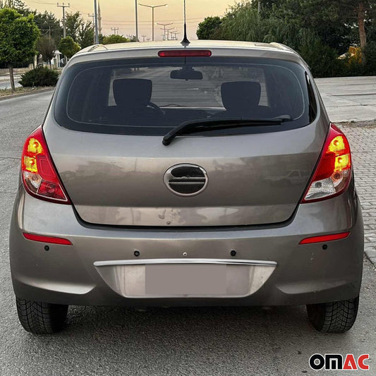 Ornamente prag portbagaj, ornamente hayon pentru Hyundai i20 2012-2014, oțel inoxidabil cromat