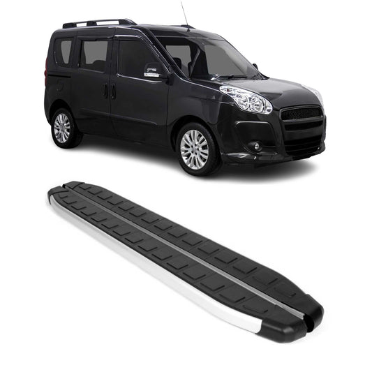 Seitenschweller Trittbretter Schweller für Fiat Doblo L1 Kurzer II 2010-2021 Alu