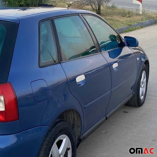 Nakładki na klamki drzwi, zaślepki na klamki do Audi A6 4B Sedan 1997-2004, stal nierdzewna, 6x