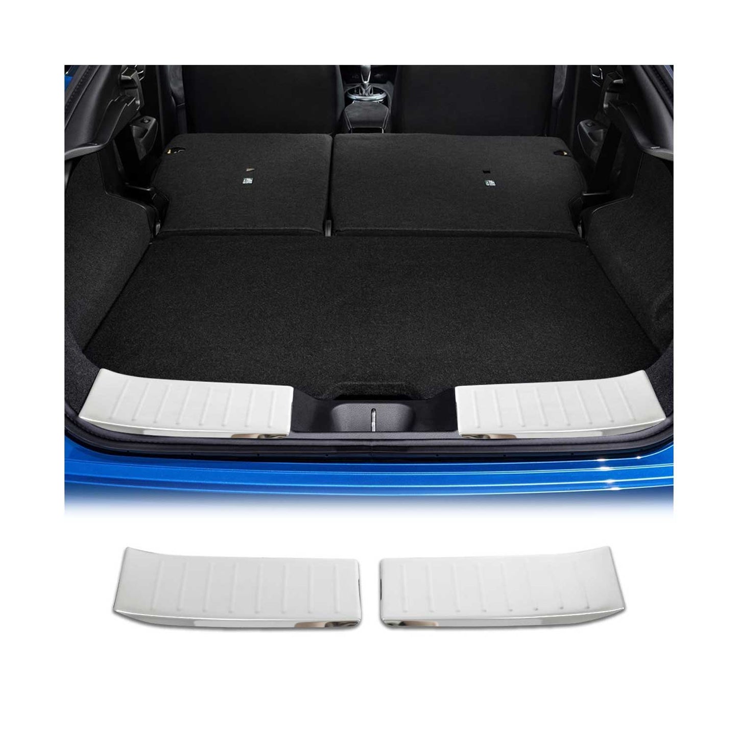 Protecție prag bară de protecție interioară pentru Nissan Juke 2021-2025, oțel inoxidabil, set 2 piese