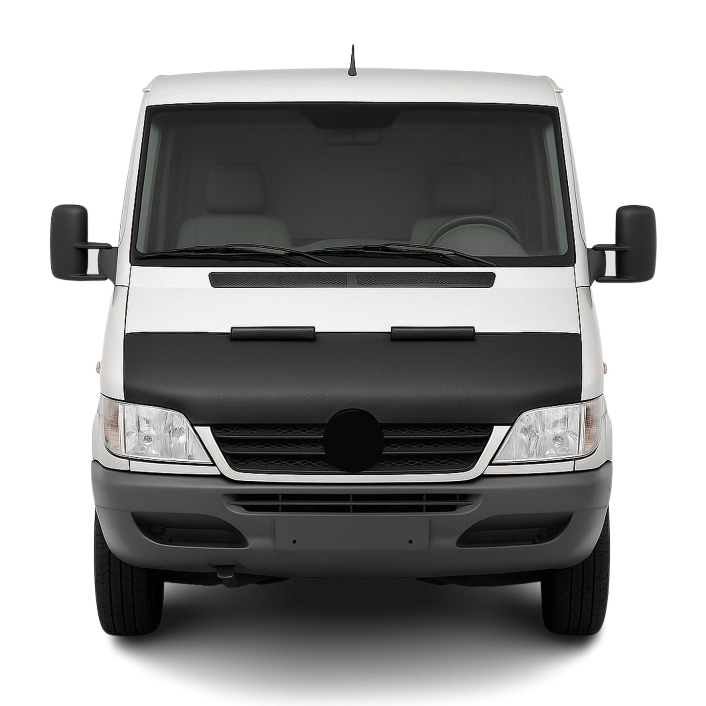 Haubenbra Steinschlagschutz für Mercedes Sprinter W901 2001-2006 Schwarz Halb