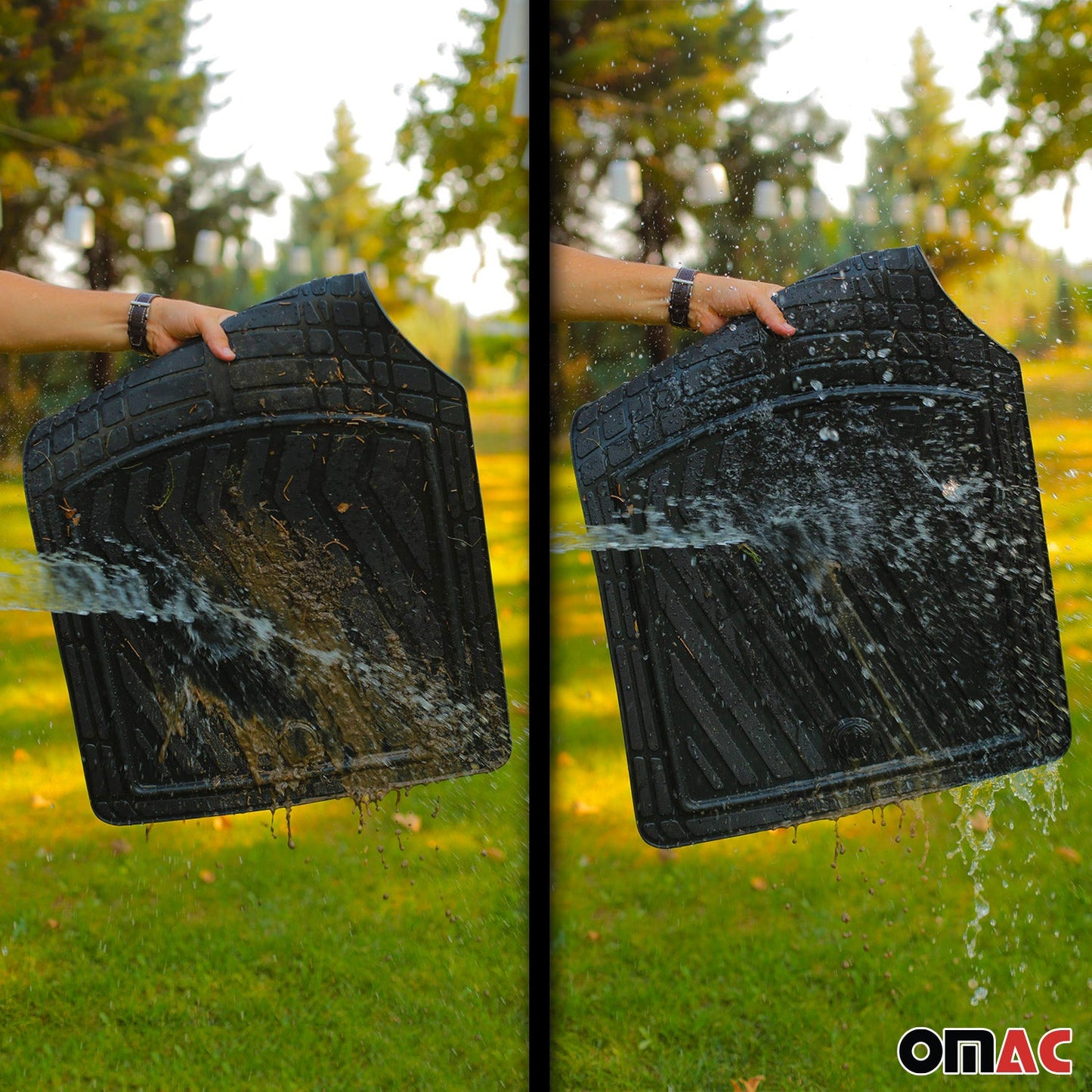 Fußmatten Gummimatten 3D Antirutsch für Peugeot 206 Gummi TPE Schwarz 4tlg