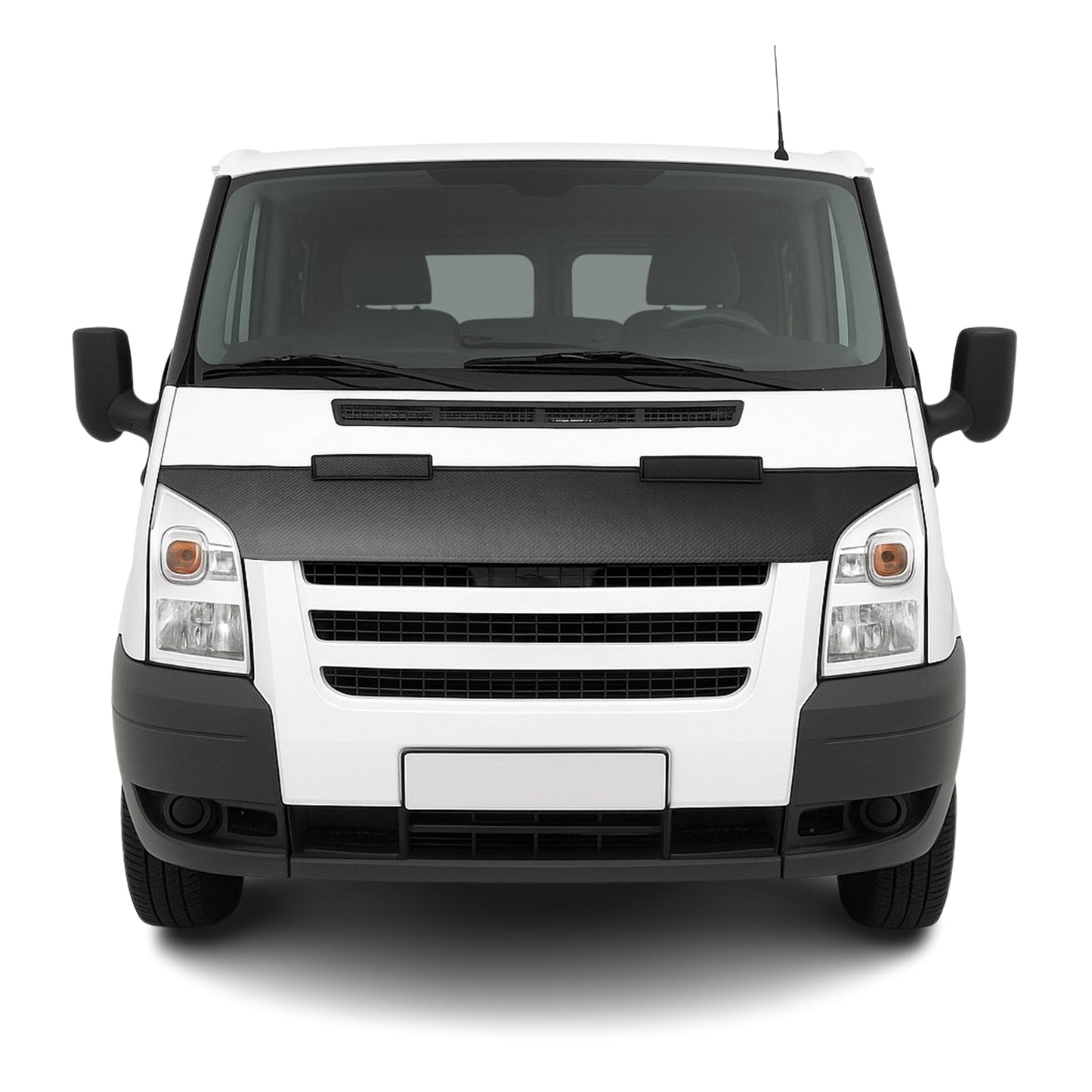 Haubenbra Steinschlagschutz für Ford Transit Facelift 2006-2014 Carbon Halb