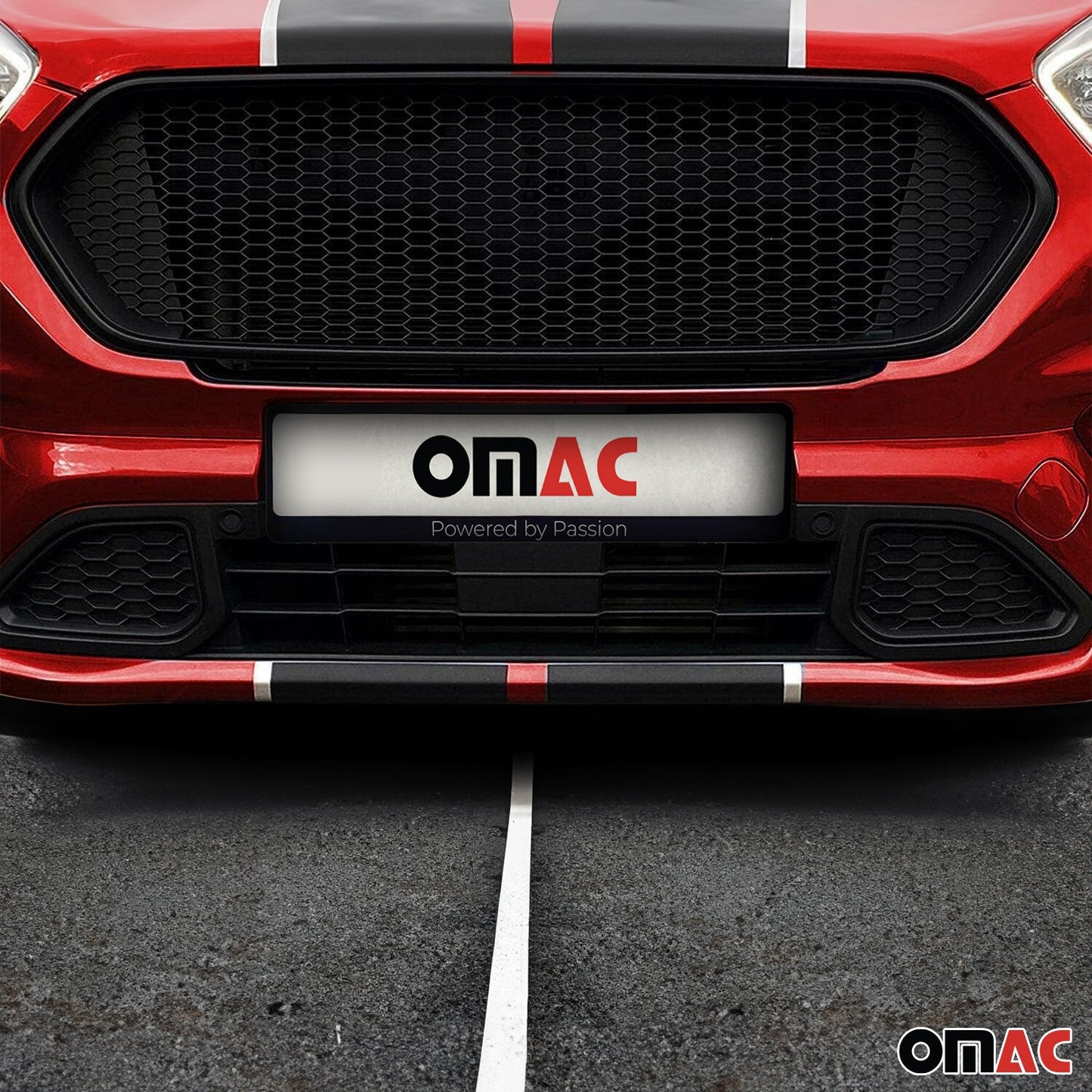 ABS Kunststoff Waben Gitter Fein 73x21cm Sport für Stoßstange Auto Grill