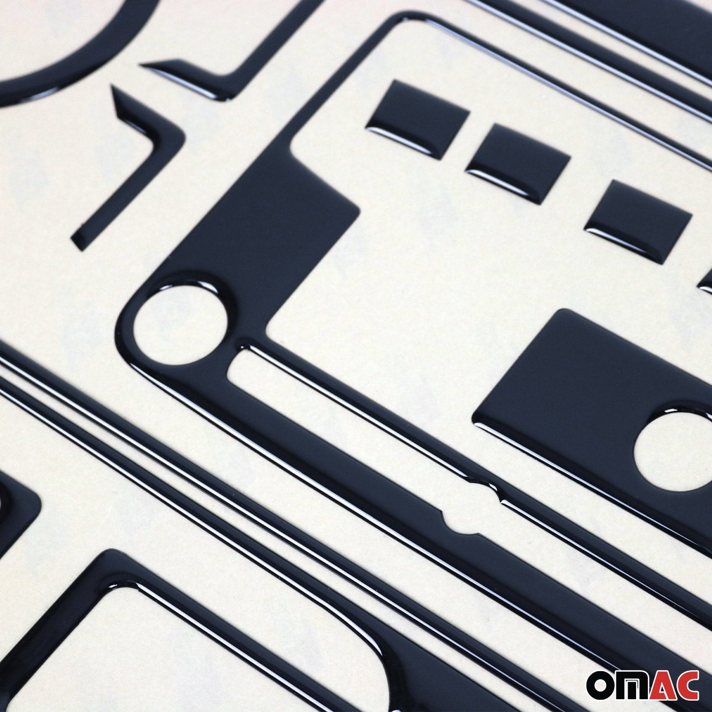 Ornamente interioare cockpit pentru Fiat Doblo 2000-2010, aspect negru piano, 25 bucăți