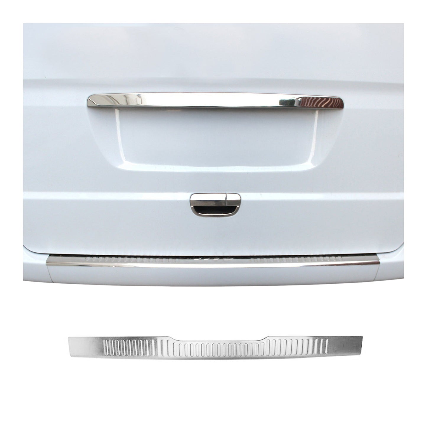 Ladekantenschutz Stoßstange für Mercedes Vito W639 2003-2014 Chrom Gebürstet