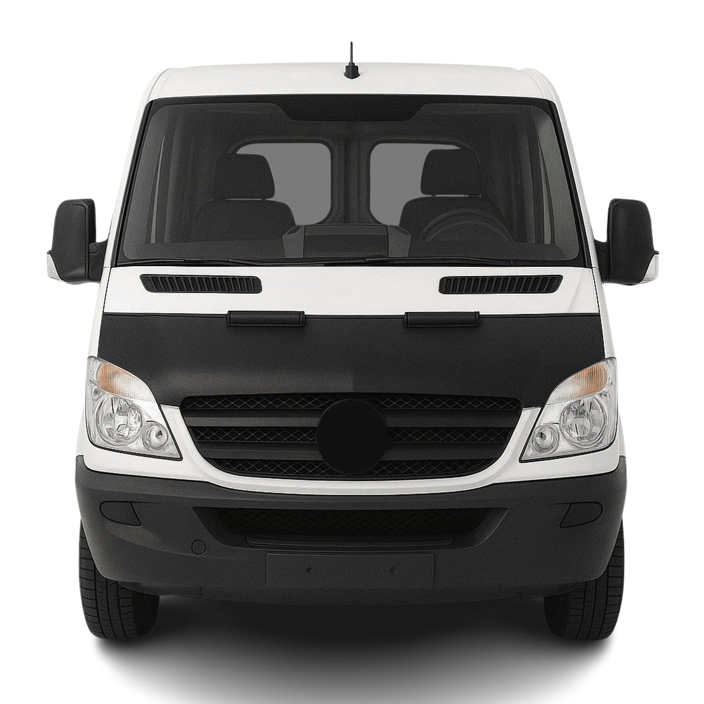 Haubenbra Steinschlagschutz für Mercedes Sprinter W906 2006-2013 Schwarz Halb