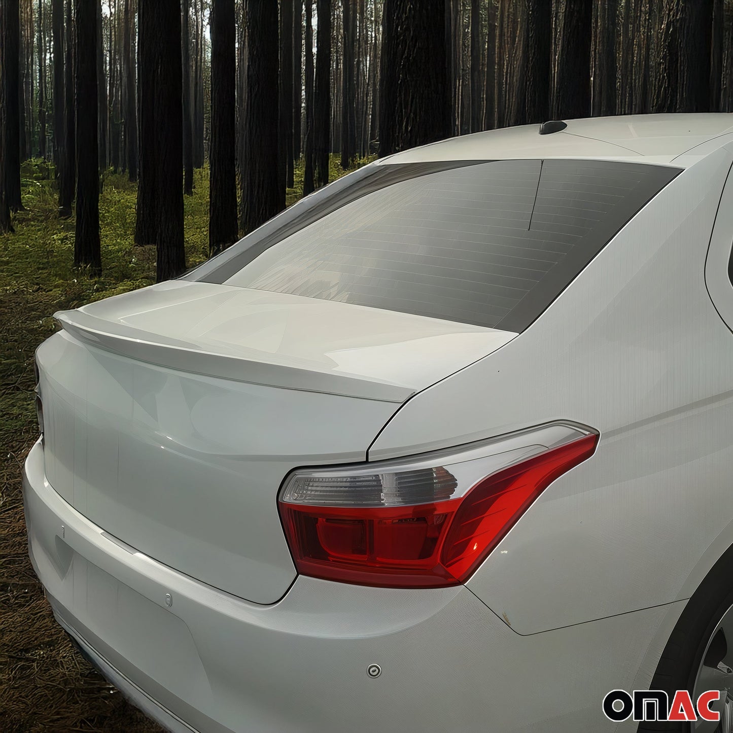 Eleron spate, aripă spate, bordură spate pentru Citroen C-Elysee 2012-2020, ABS, negru, 1 bucată